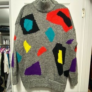 Vintage Espirit Sport colorful 80s style sweater
